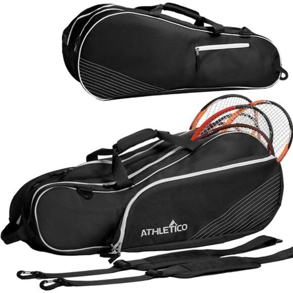 6 Racquet Tennis Bag | Padded to Protect Rackets & Lightweight | Professional - Picture 1 of 7
